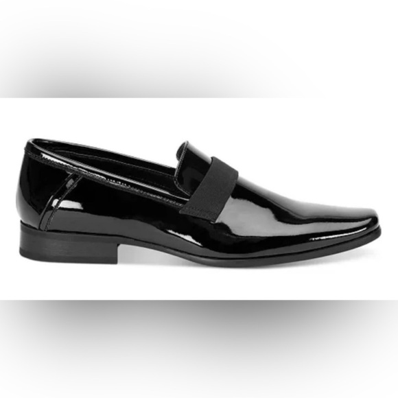 Calvin Klein Bernard Patent Leather Loafers NWT Black Slip-On Size 10 Wide main image 16